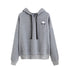 Womens Sweatshirts with Hooded Long Sleeve Autumn Winter Casual Alien Print Thin Women Hoodies